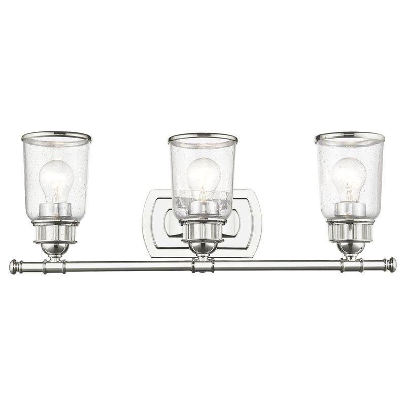 Lawrenceville 23 Inch 3 Light Bath Vanity Light by Livex Lighting