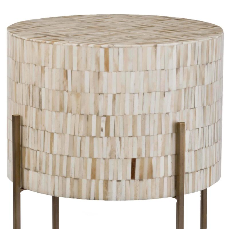 Bone Drum Accent Table by Regina Andrew