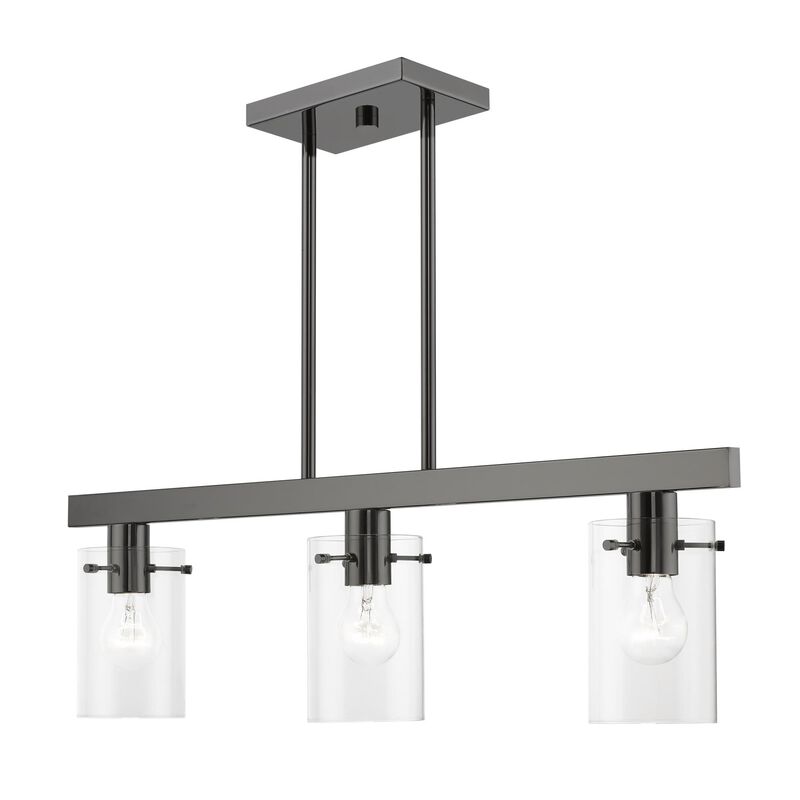 Munich 30 Inch 3 Light Linear Suspension Light by Livex Lighting