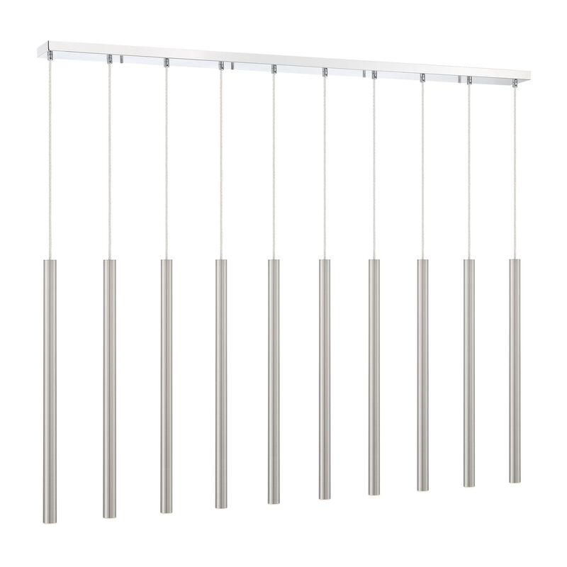 Forest 56 Inch 10 Light LED Linear Suspension Light by Z-Lite