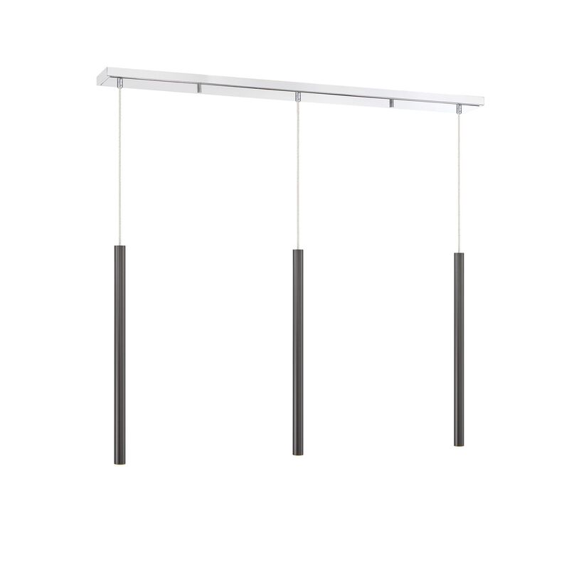 Forest 46 Inch 3 Light LED Linear Suspension Light by Z-Lite