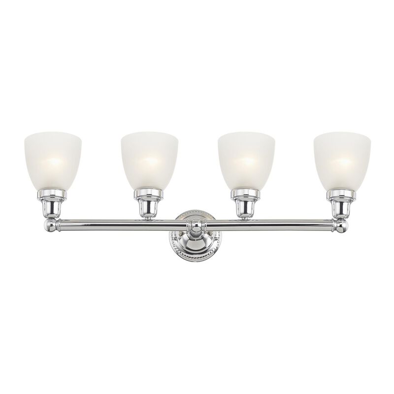 Classic 30 Inch 4 Light Bath Vanity Light by Livex Lighting