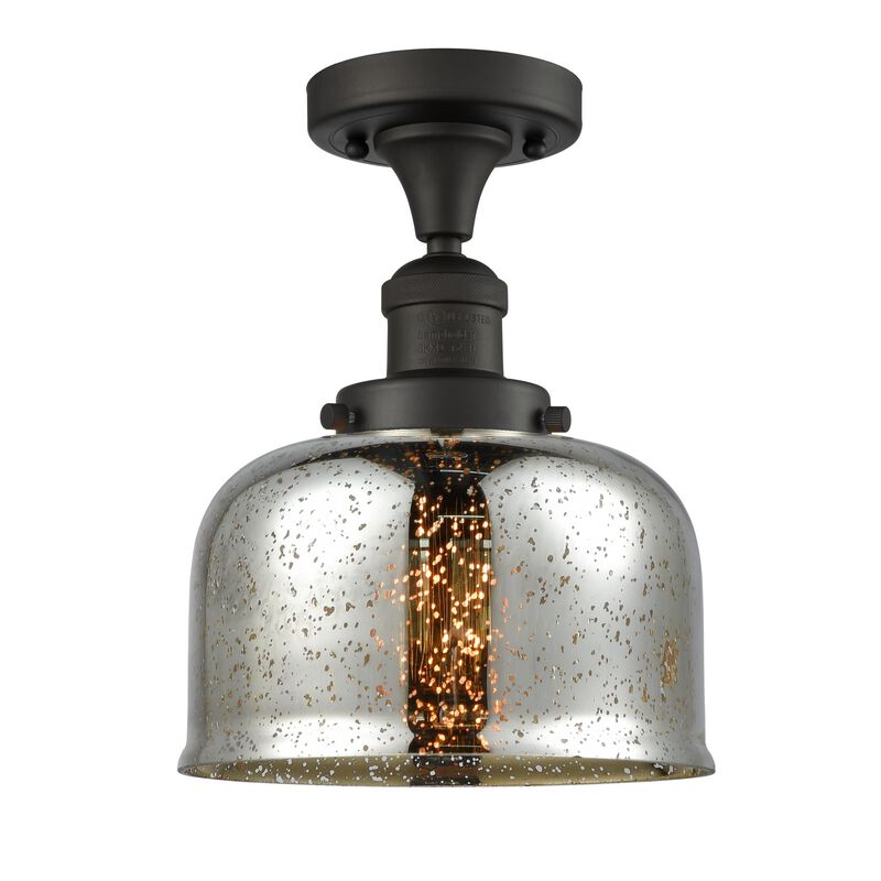 Bruno Marashlian Large Bell 8 Inch 1 Light LED Semi Flush Mount by Innovations Lighting