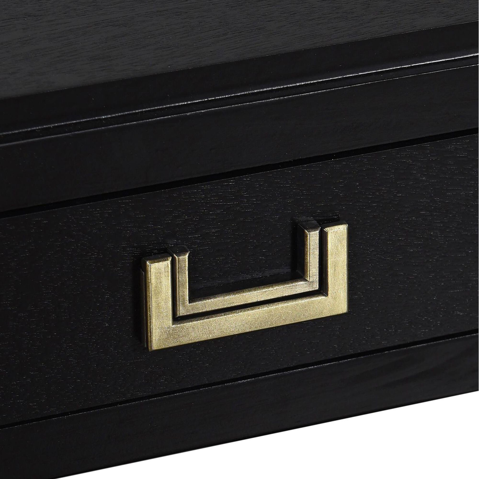 Shown in Black, Antique Gold finish