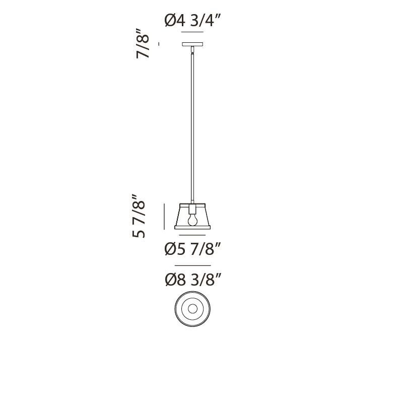 Matteo Lighting Caske Mini Pendant