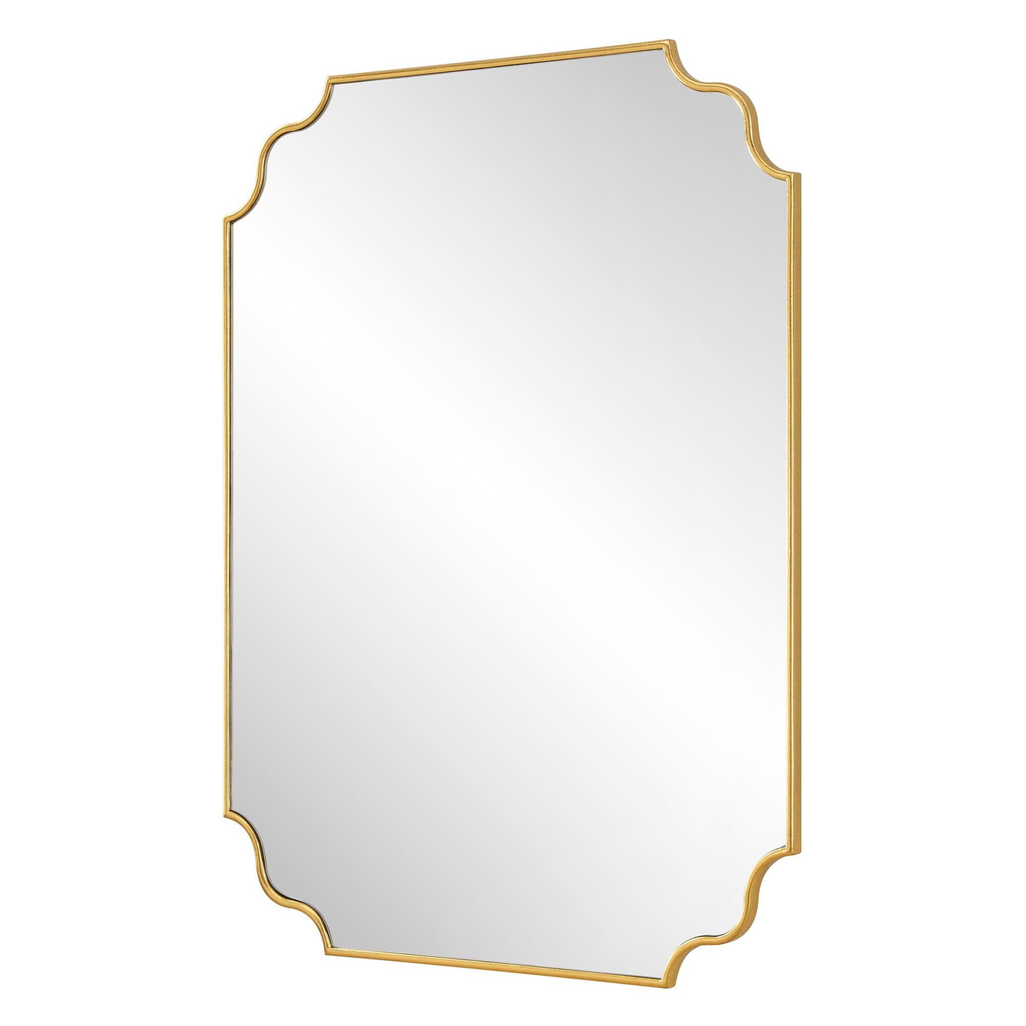 Shown in Elevate Your Space With This Updated Traditional Mirror Featuring A Petite Frame, Adorned With Grace finish