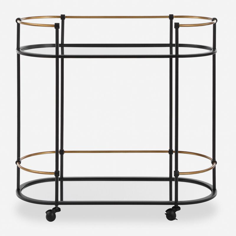 David Frisch Andre Bar Cart by Uttermost