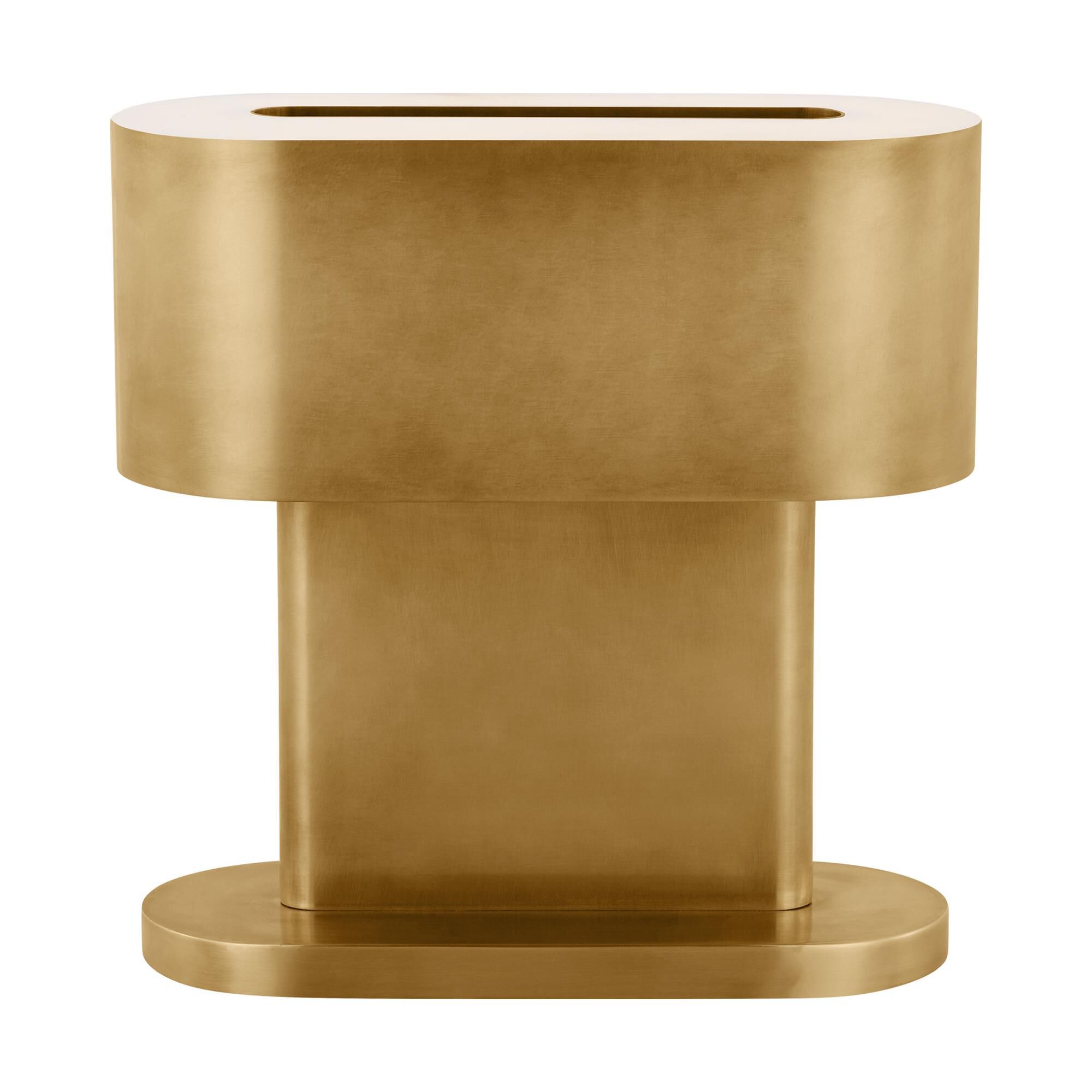 Shown in Natural Brass finish and Brass shade