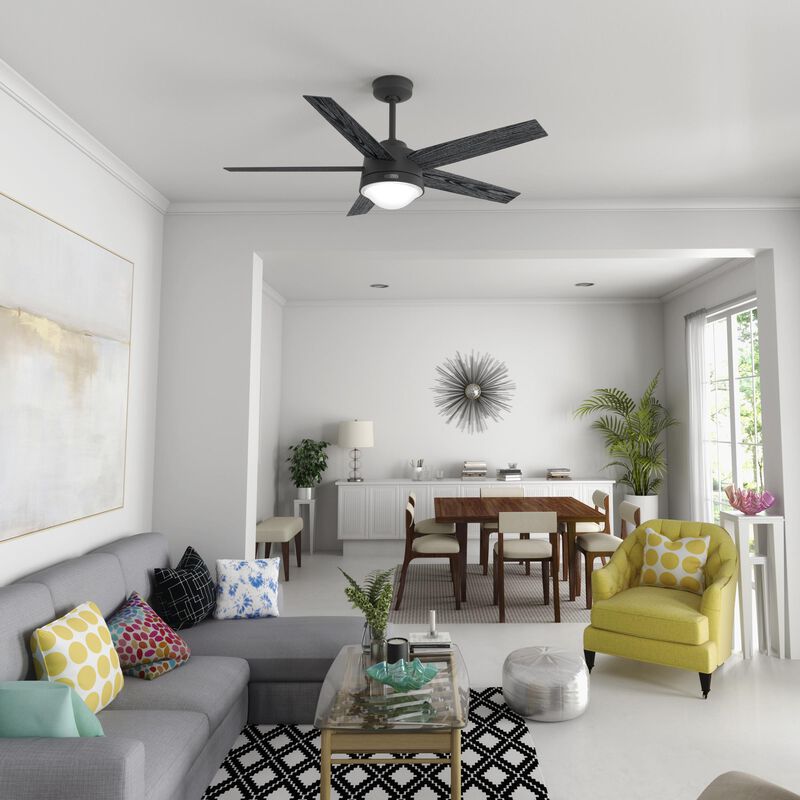 Lykke 52 Inch Ceiling Fan with Light Kit by Hunter Fan