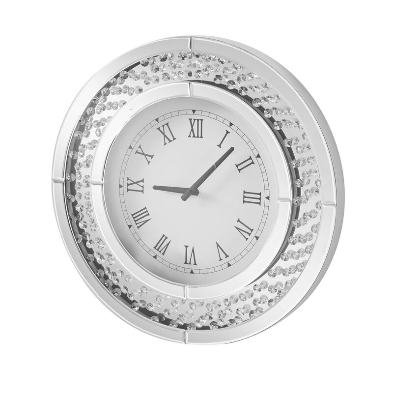 Sparkle Wall Clock by Elegant Decor