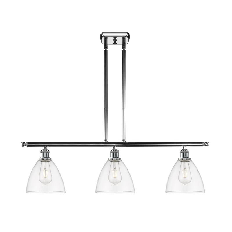 Bruno Marashlian Ballston Dome 36 Inch 3 Light Linear Suspension Light by Innovations Lighting