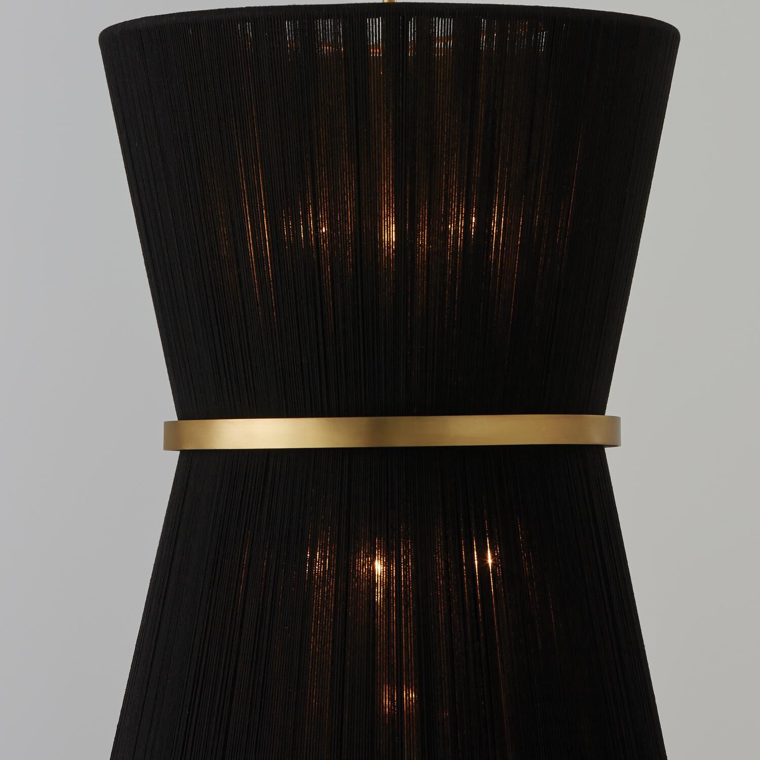 Shown in Black Rope And Patinaed Brass finish