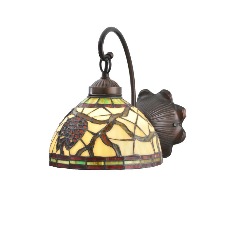 Burgundy Pinecone 10 Inch Wall Sconce by Meyda Lighting