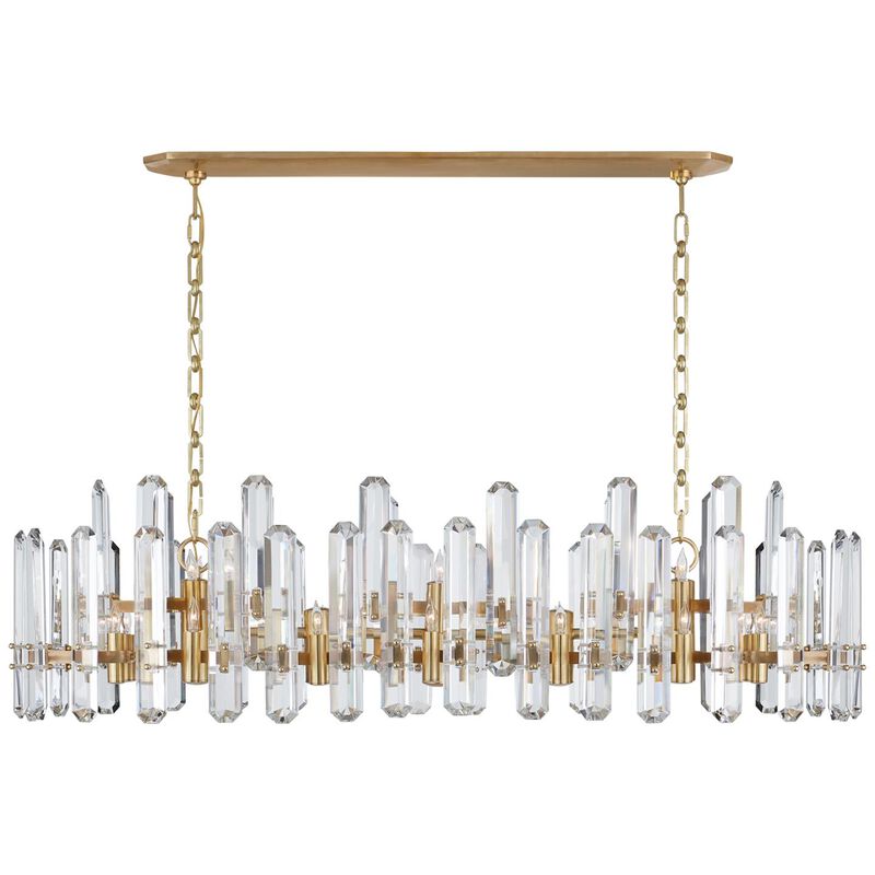 AERIN Bonnington 55 Inch 24 Light Linear Suspension Light by Visual Comfort Signature Collection