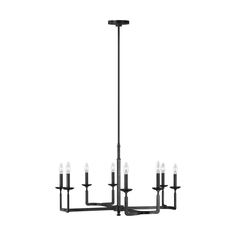 Ansley 32 Inch 8 Light Chandelier by Generation Lighting