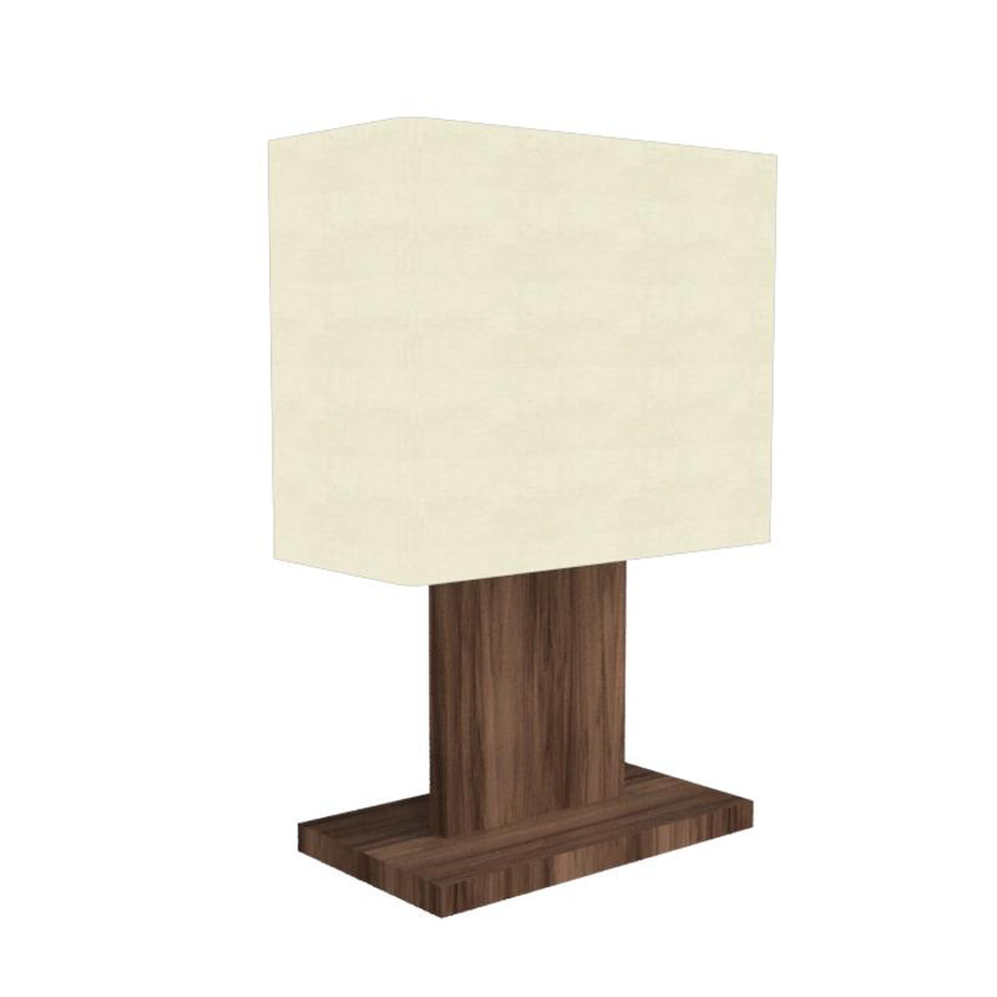 Shown in American Walnut finish and Raw Cotton shade