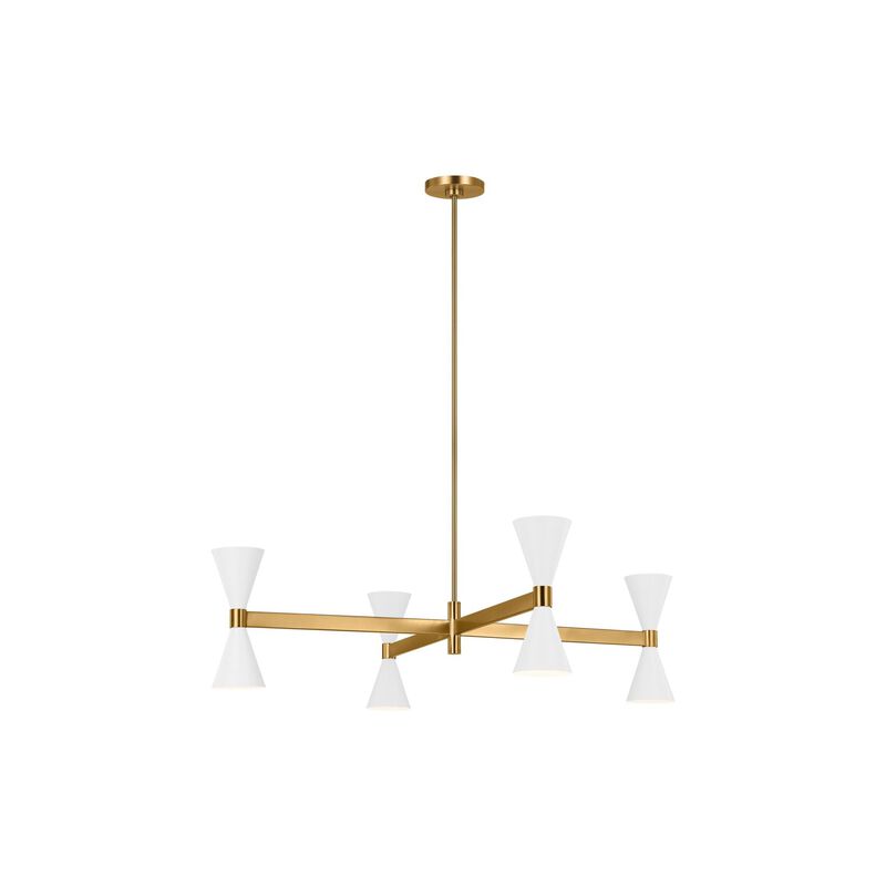 Albertine 32 Inch 8 Light Chandelier by Visual Comfort Studio Collection