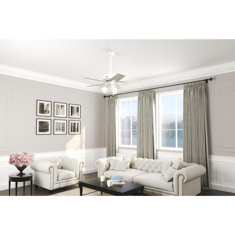 Crystal Peak 44 Inch Ceiling Fan with Light Kit by Hunter Fan - Clearance