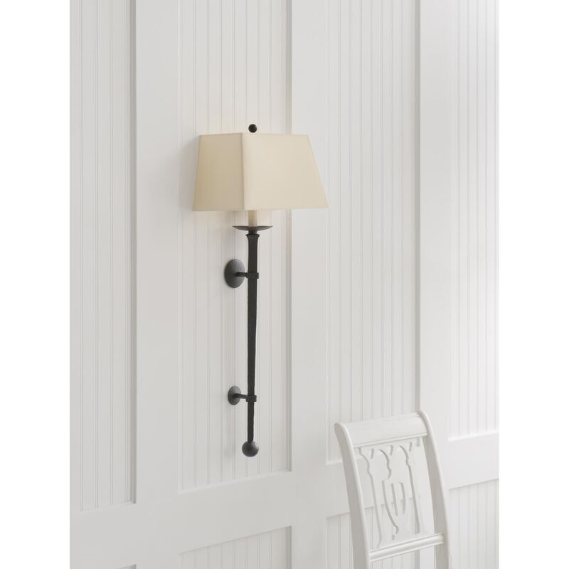 Visual Comfort Signature Collection Chapman & Myers Iron Torch 36 Inch Wall Sconce