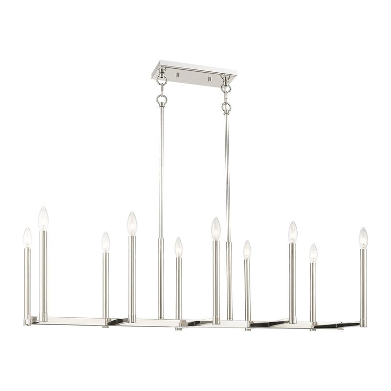 Alpine 42 Inch 10 Light Linear Suspension Light by Livex Lighting