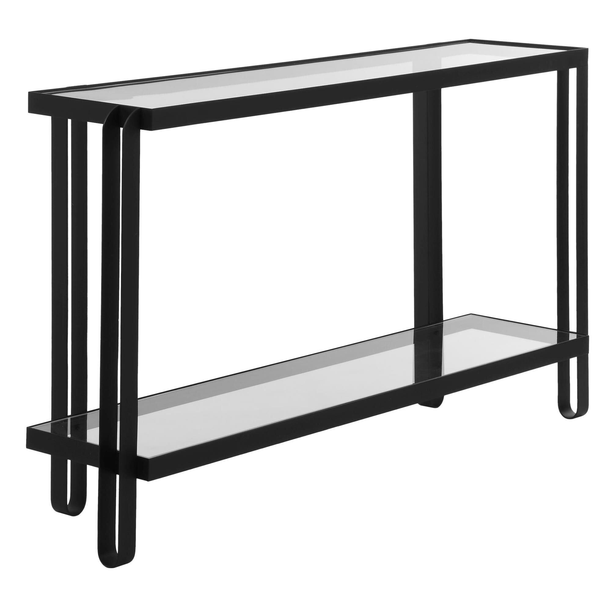 Shown in An Elegant Silhouette Console Table With Simple Clean Cut Lines And Enriched With Added Curves. Feat finish