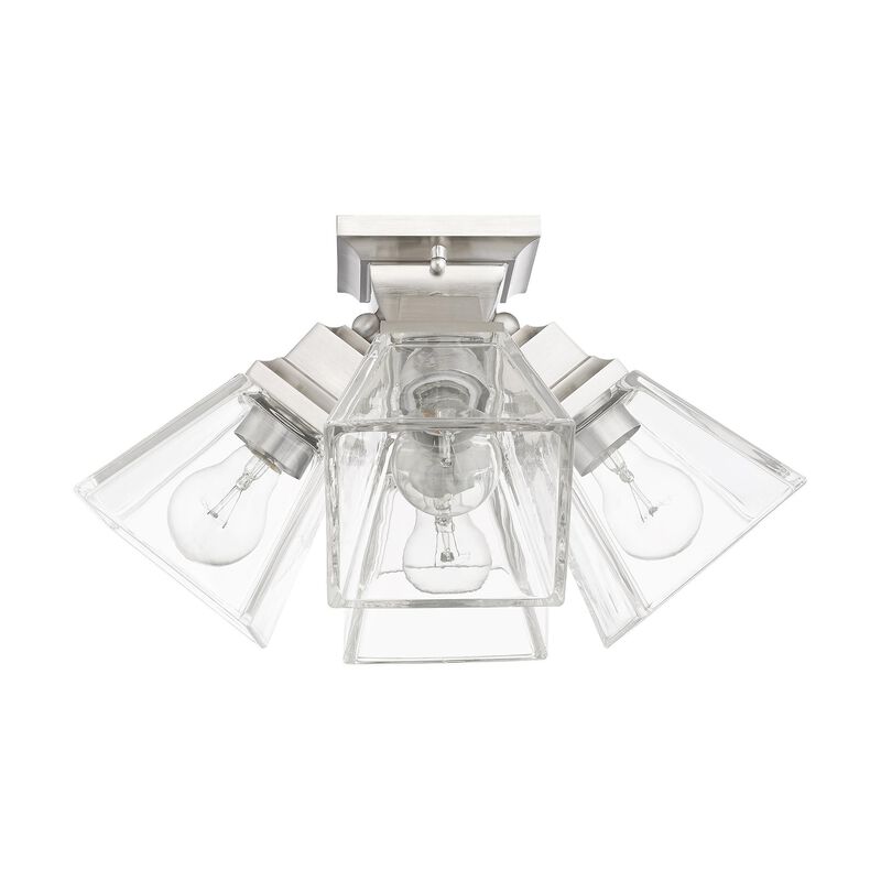 Mission 16 Inch 4 Light Flush Mount by Livex Lighting