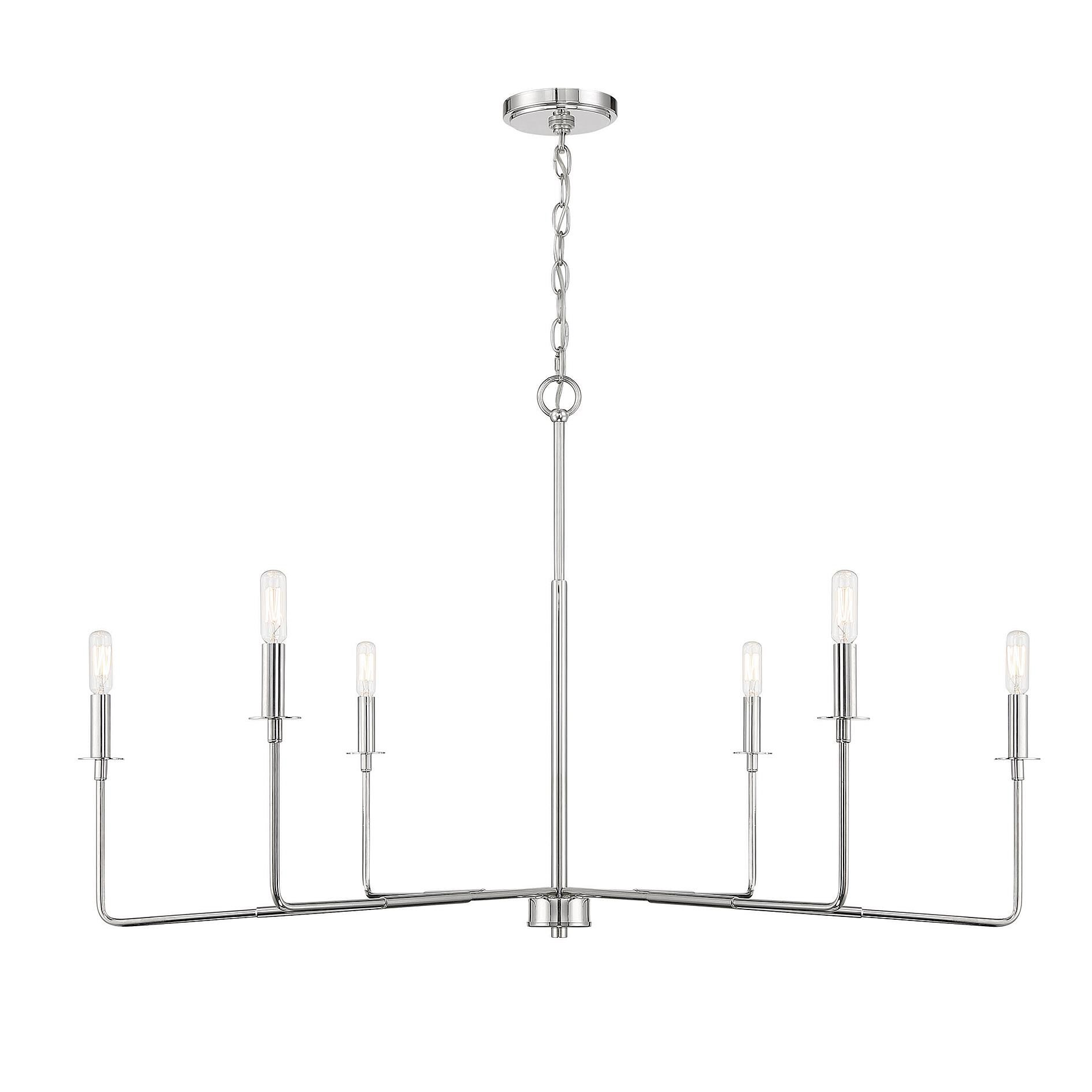 Salerno 42 Inch 6 Light Chandelier by Savoy House