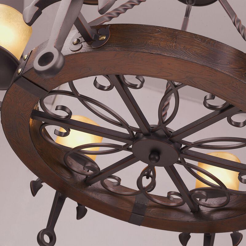 Cape May 30 Inch 6 Light Chandelier by Livex Lighting