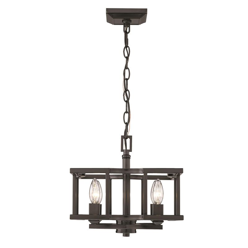 Bellare 10 Inch Semi Flush Mount by Golden Lighting