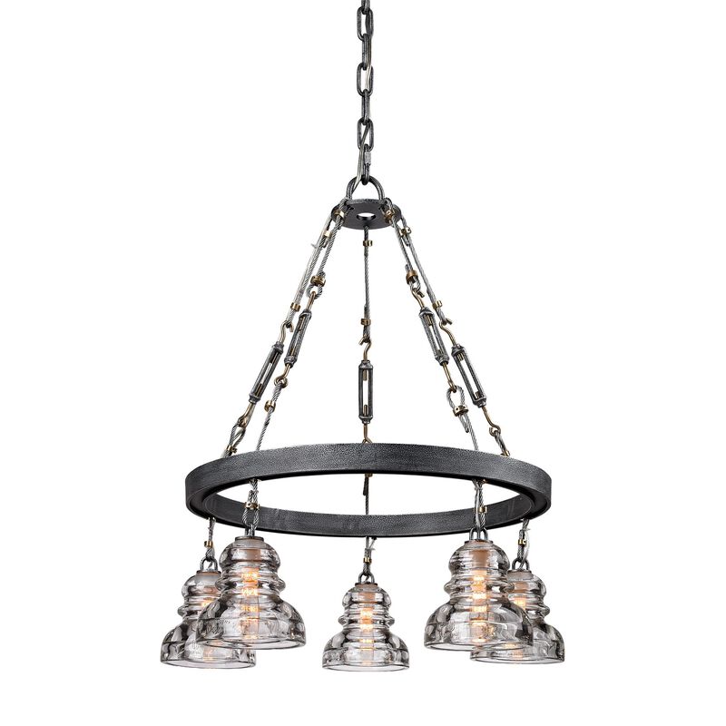 Menlo Park 25.5 Inch Chandelier by Troy Lighting