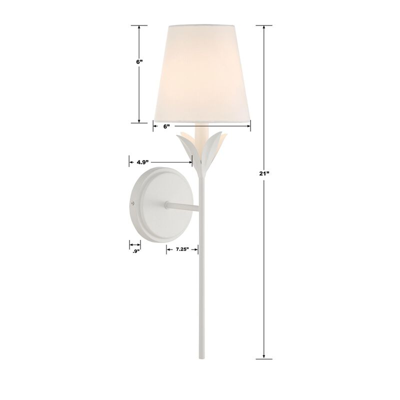 Crystorama Broche 21 Inch Wall Sconce