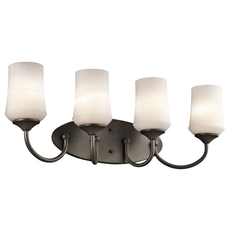 Aubrey 29 Inch 4 Light Bath Vanity Light by Kichler Lighting