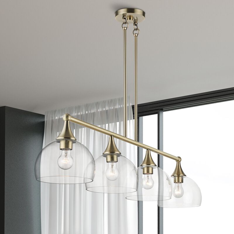 Glendon 45 Inch 4 Light Linear Suspension Light by Livex Lighting