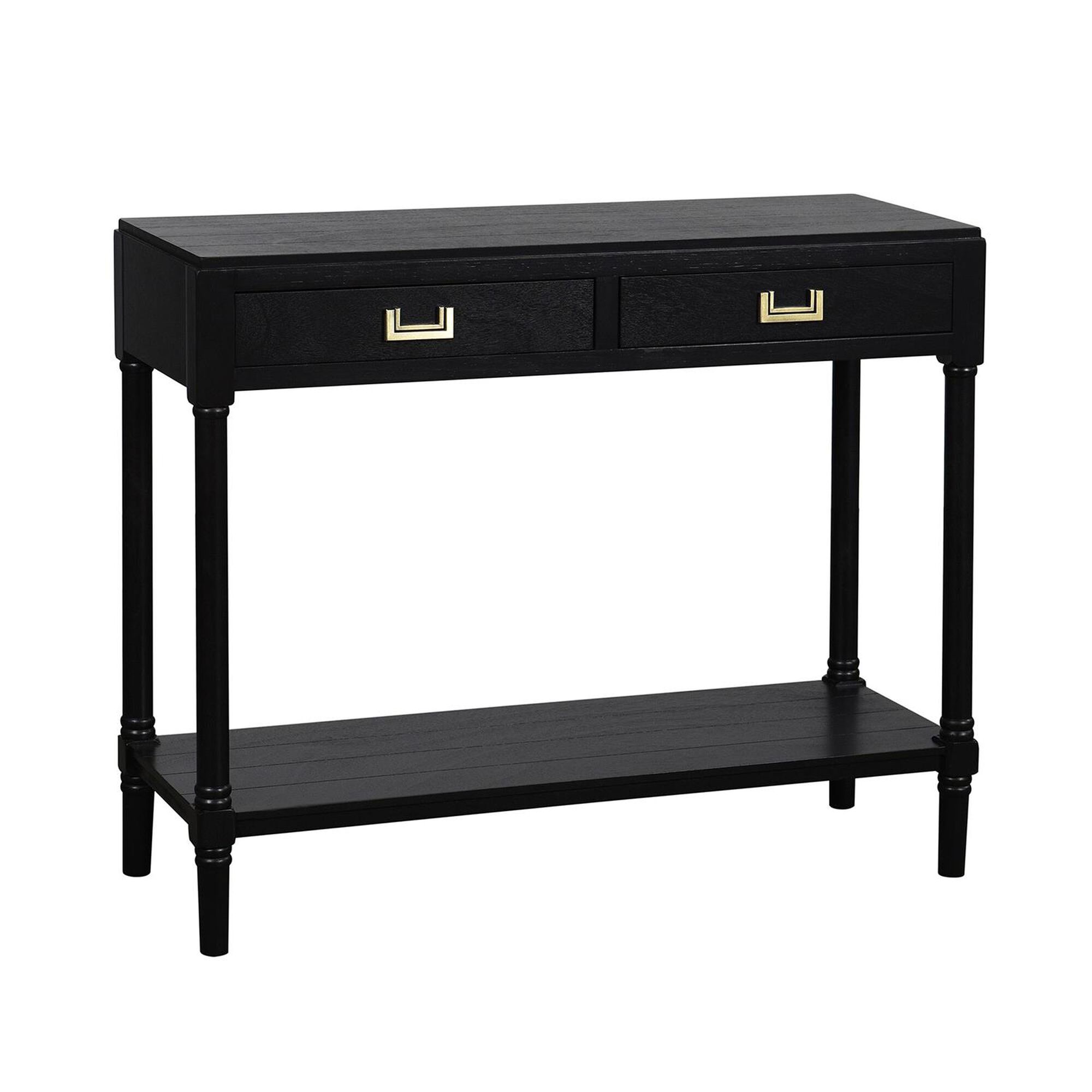 Shown in Black, Antique Gold finish