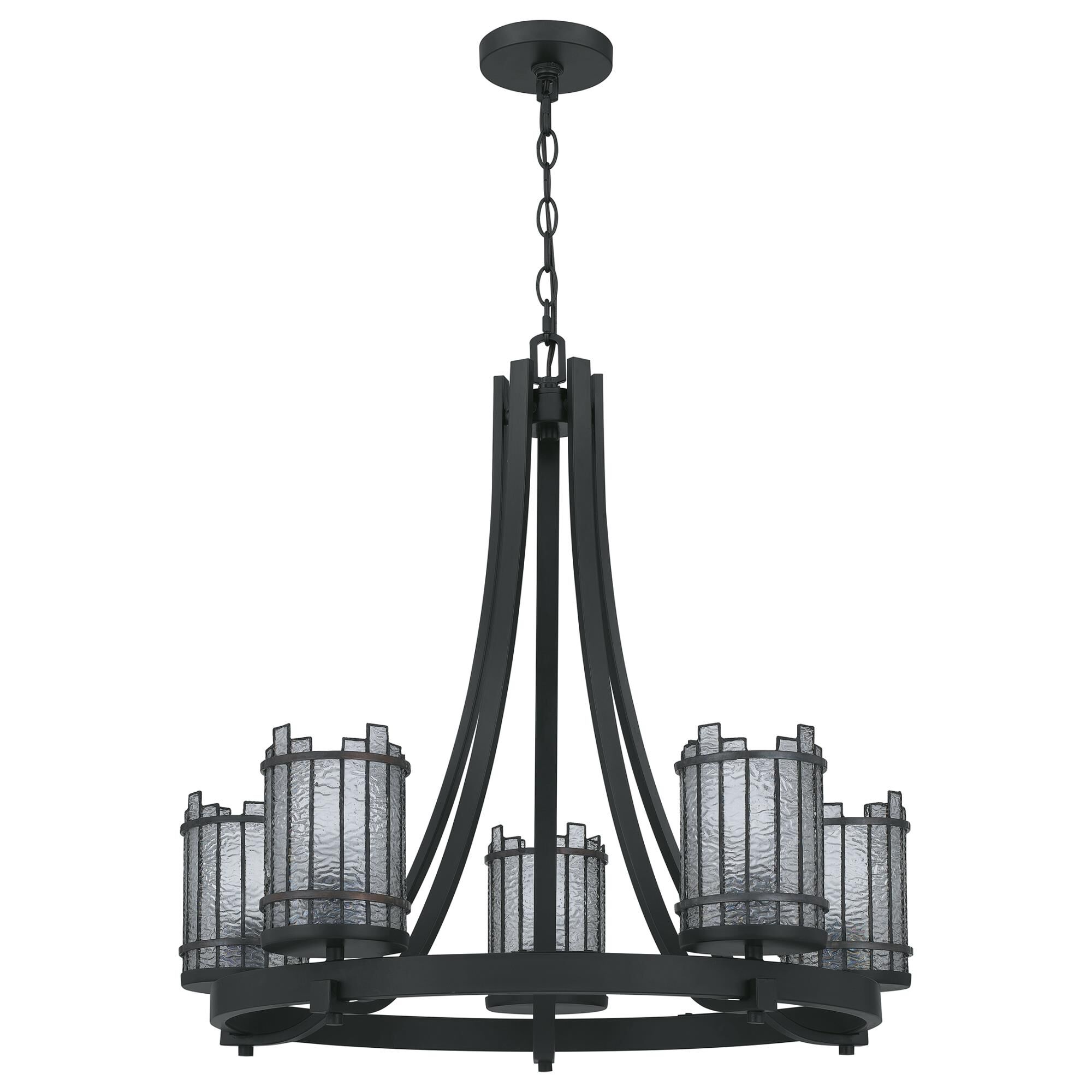 Shown in Matte Black finish and Sepia Art Glass shade