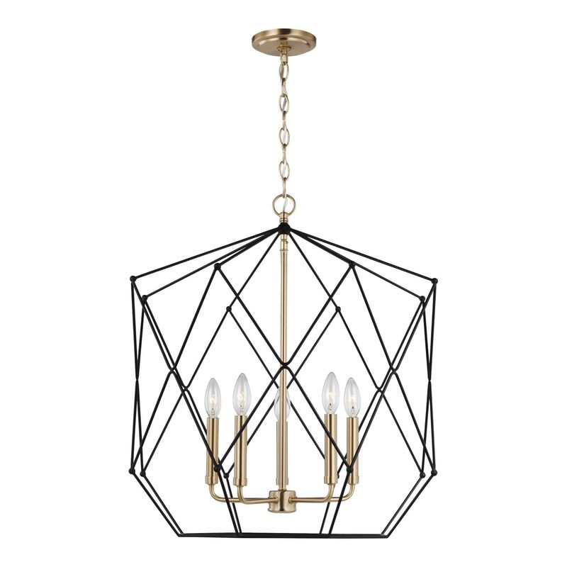 Sean Lavin Zarra 23 Inch LED Cage Pendant by Visual Comfort Studio Collection