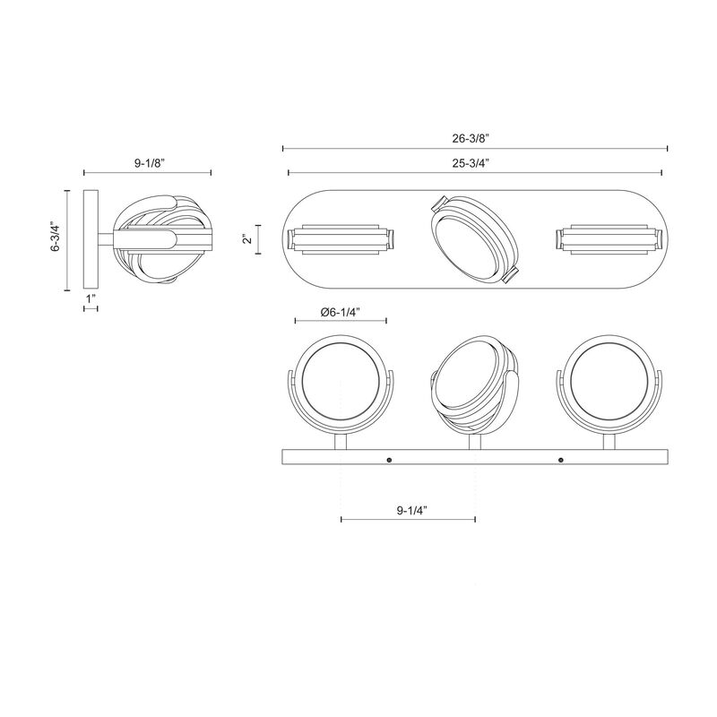 Alora Lighting Alan Pepin Blanco 25 Inch LED Bath Vanity Light