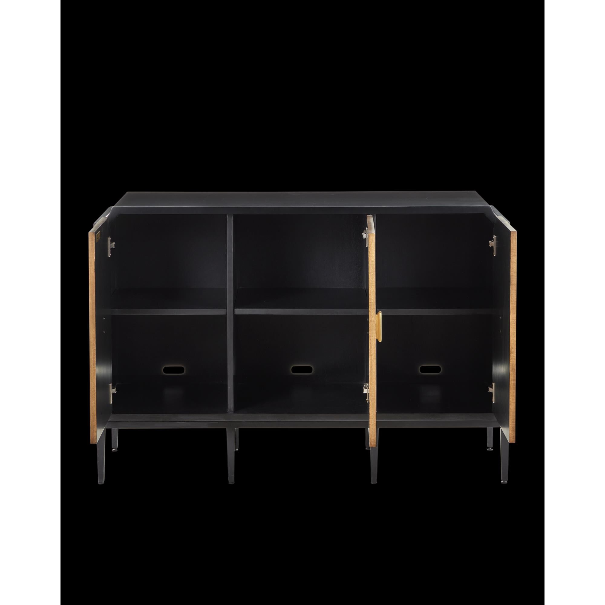 Shown in Taupe, Caviar Black, Polished Brass and Black finish