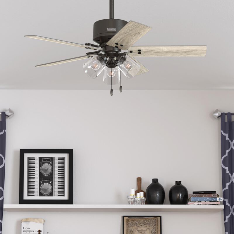 Sencillo 44 Inch Ceiling Fan with Light Kit by Hunter Fan