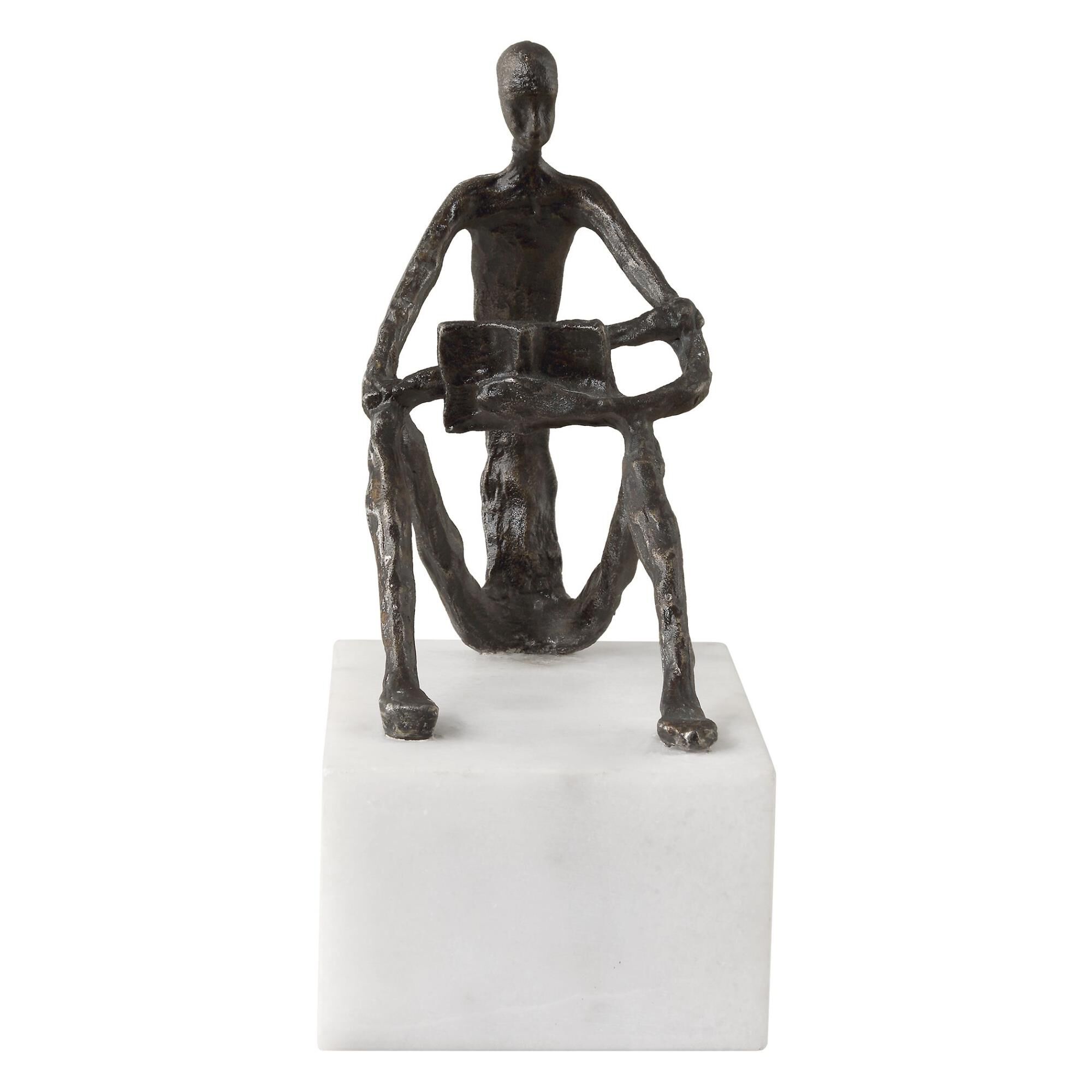 Shown in This Sculpture Captures The Essence Of Tranquility As It Depicts A Figure In A Relaxed Seated Positi finish