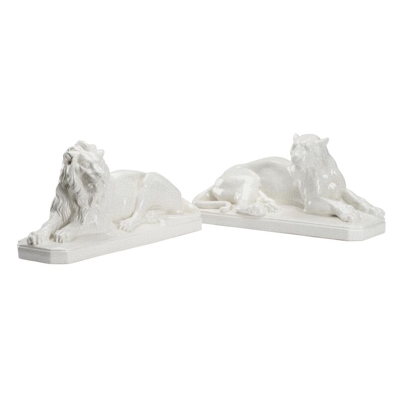 White Lions Figurine by Chelsea House