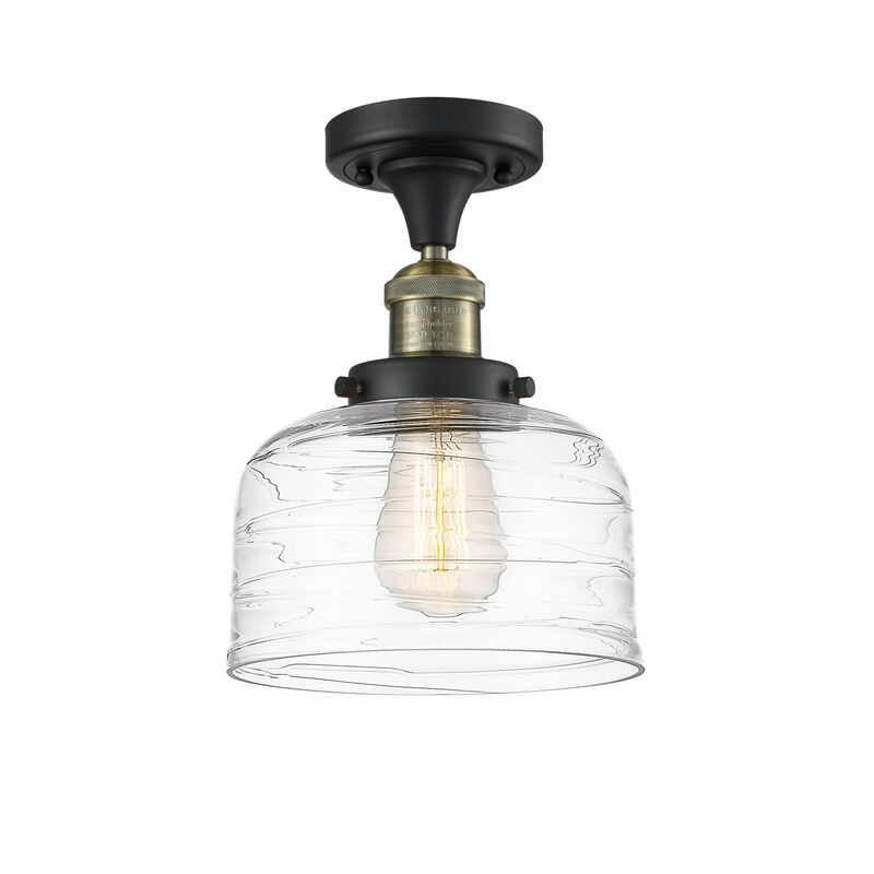 Bruno Marashlian Large Bell 8 Inch 1 Light LED Semi Flush Mount by Innovations Lighting