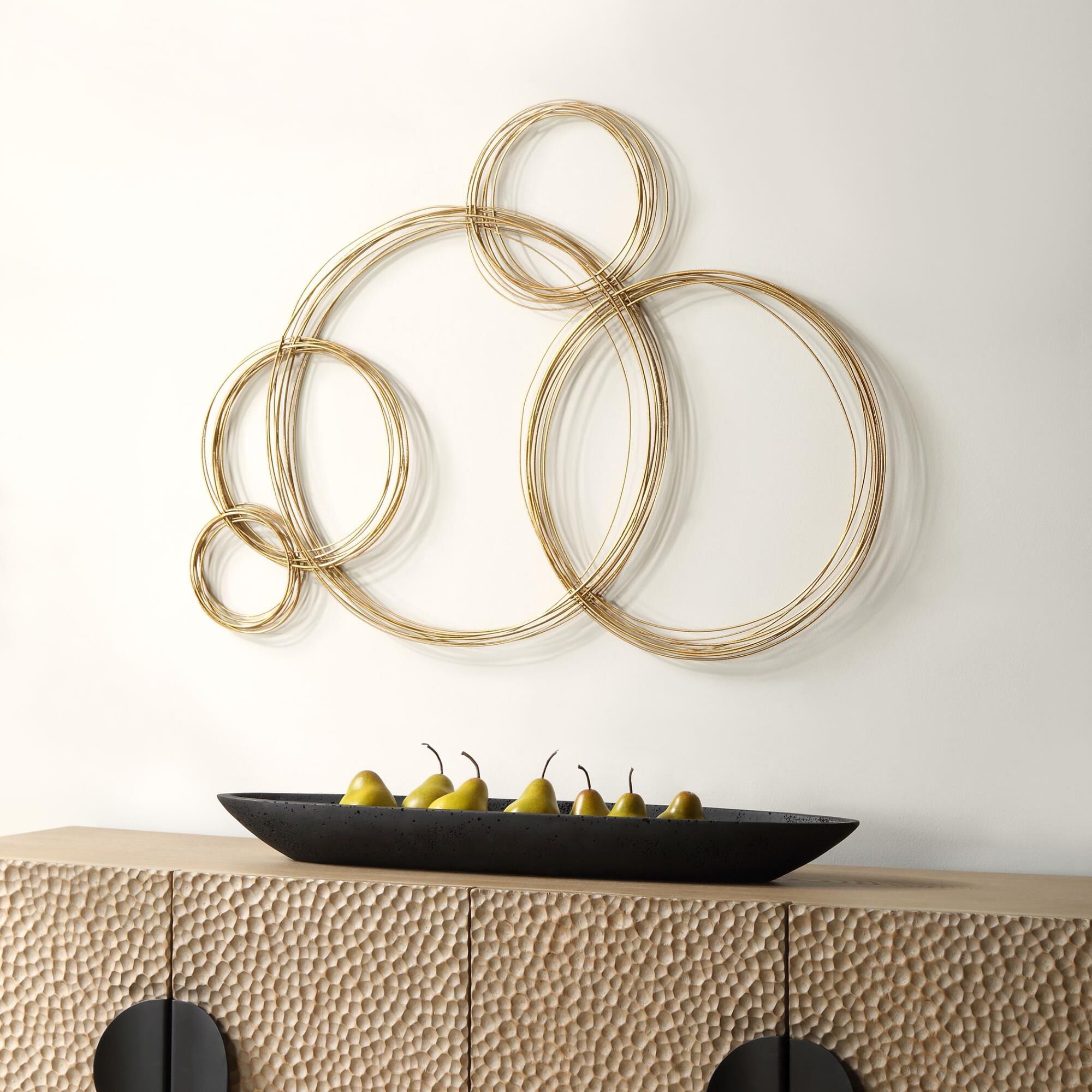 Shown in Spiraled Rings Giving The Effect Of Glistening Bubbles Are Hand Crafted From Petite Iron Rods And In finish