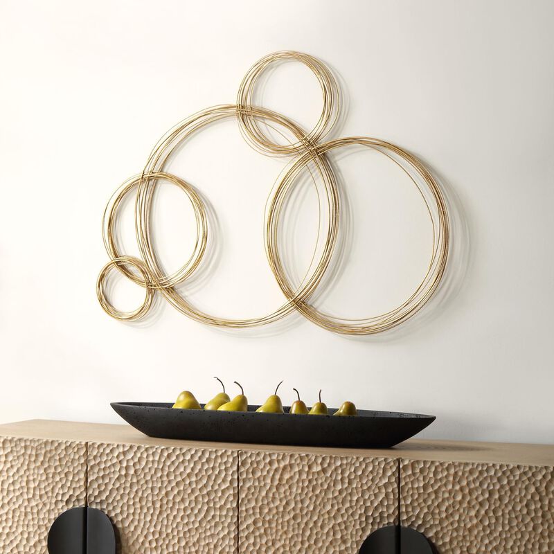 Renee Wightman Golden Bubbles Other Wall Accent by Uttermost