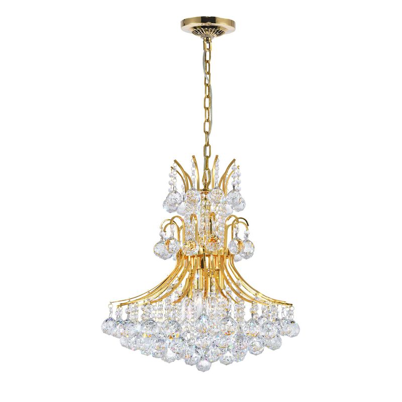 Princess 20 Inch 8 Light Mini Chandelier by CWI Lighting