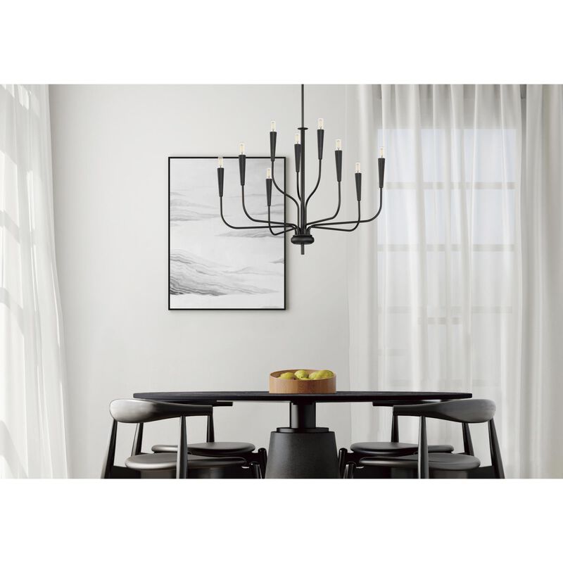 Vela 32 Inch 9 Light Chandelier by Maxim Lighting