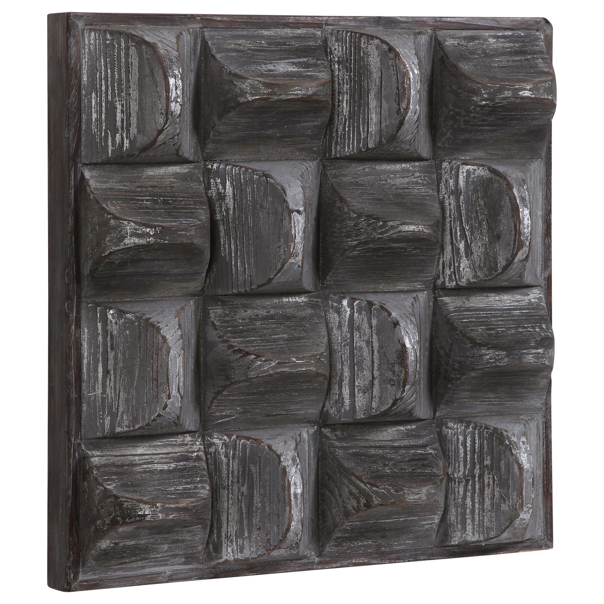 Shown in A Contemporary Take On Rustic Decor, This Wood Wall Panel Features 3-Dimensional Scooped Fir Wood Bl finish