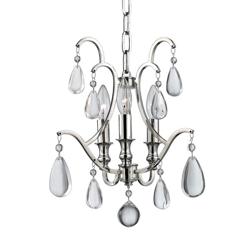 Crawford 13 Inch Mini Chandelier by Hudson Valley Lighting