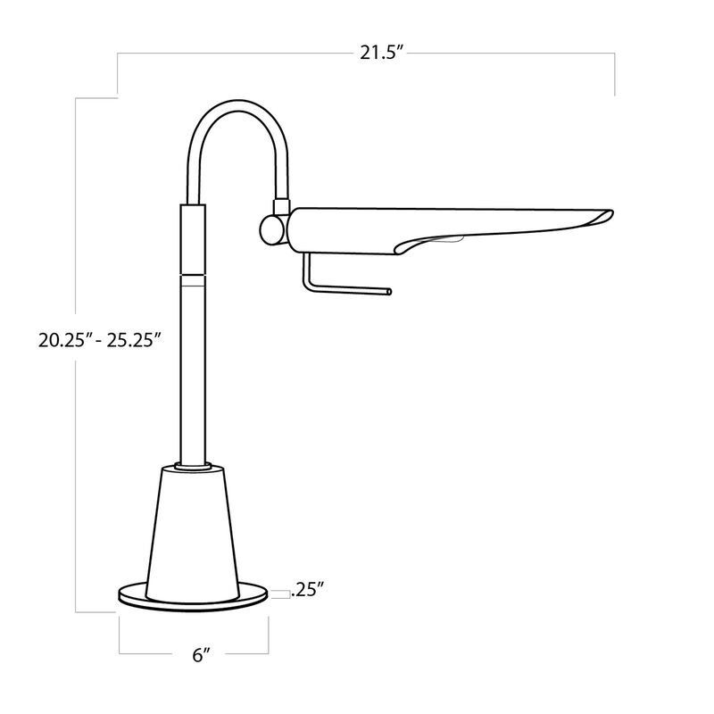 Raven 25 Inch Desk Lamp by Regina Andrew