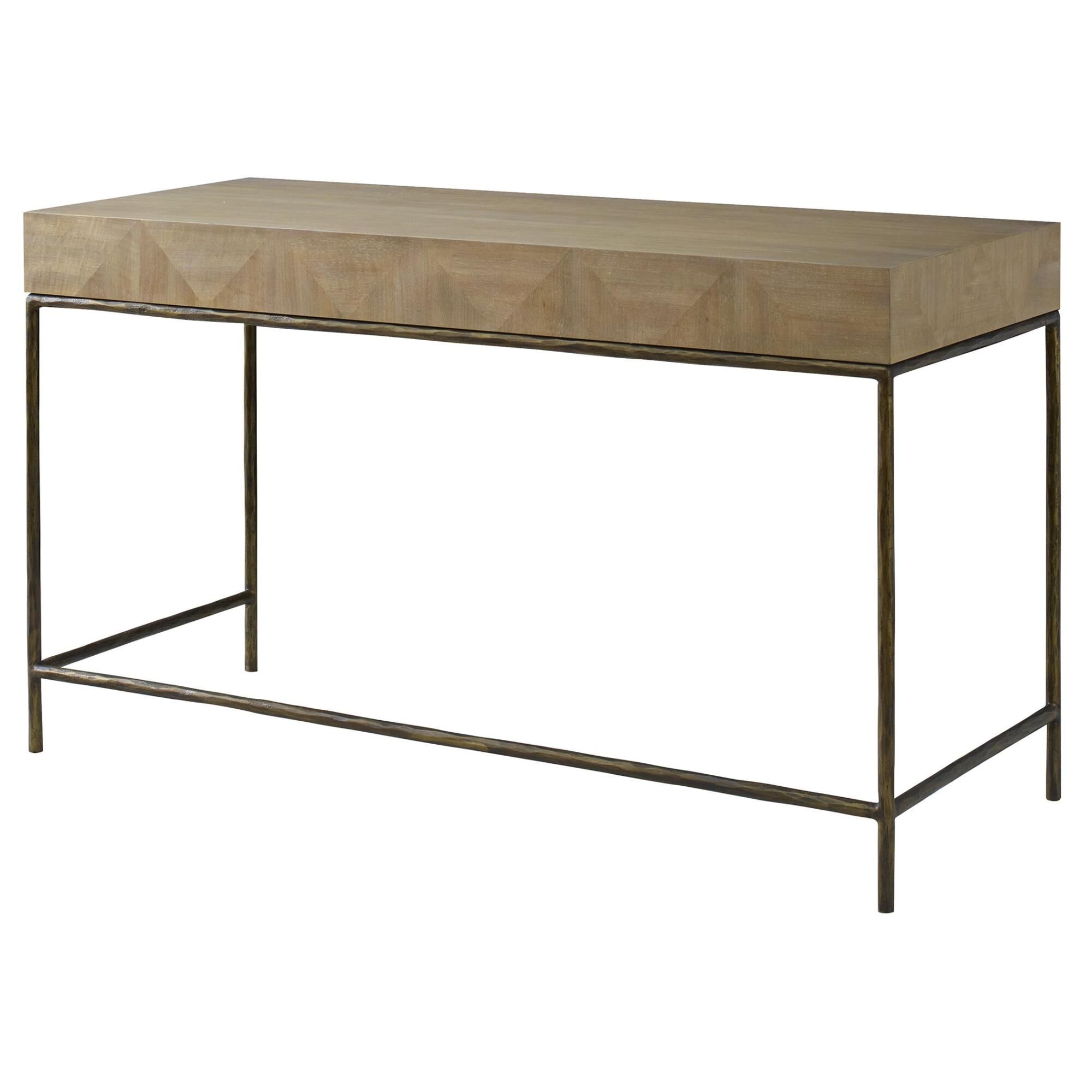 Shown in The Aristotle Desk Provides Any Room With A Clean-Lined Contemporary Work-Space. Finished In A Vibra finish